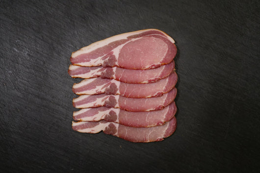 Back Bacon (dry cured, smoked)